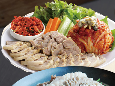 五花肉包飯
